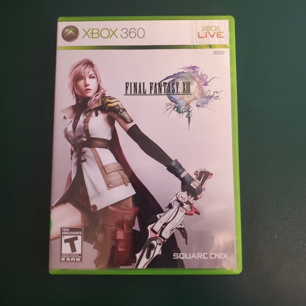 Final Fantasy XIII (Microsoft Xbox 360, 2010) NO MANUAL